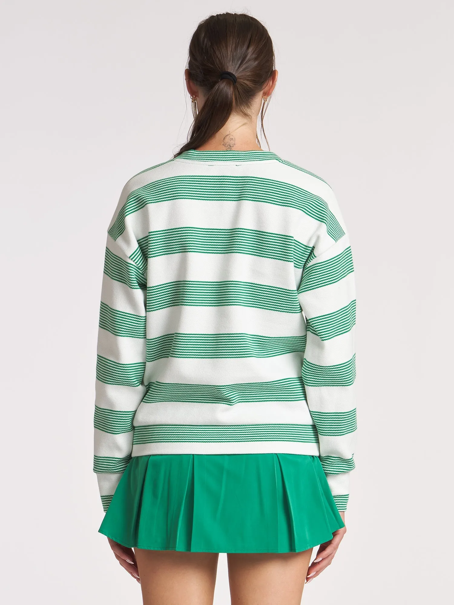 Stripe Crew Neck Pullover