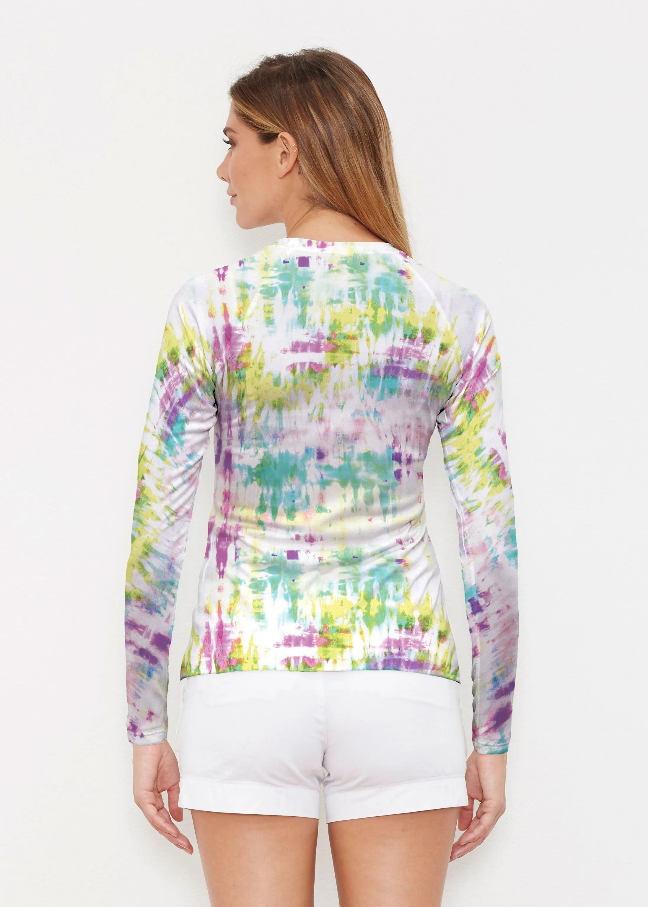 Summer Tie Dye (7878) ~ Long Sleeve Rash Guard