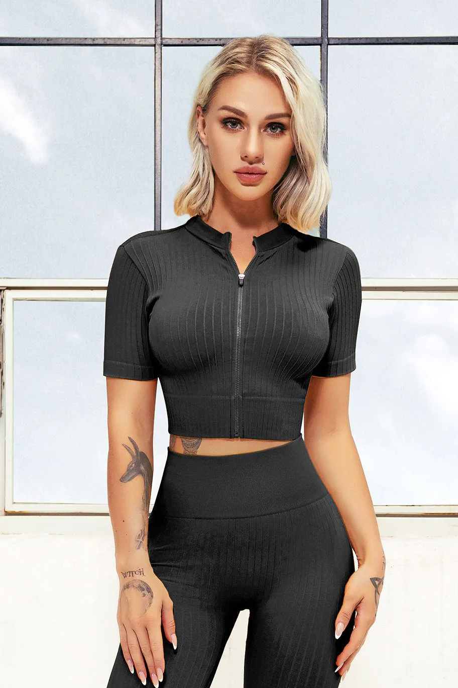 Sunrise Seamless Set ( Top   Tights)