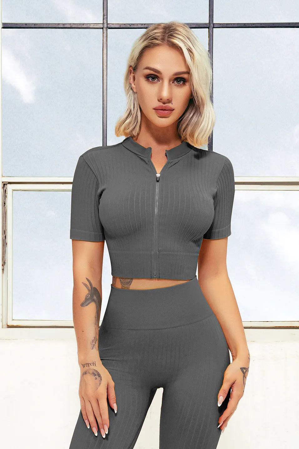 Sunrise Seamless Set ( Top   Tights)