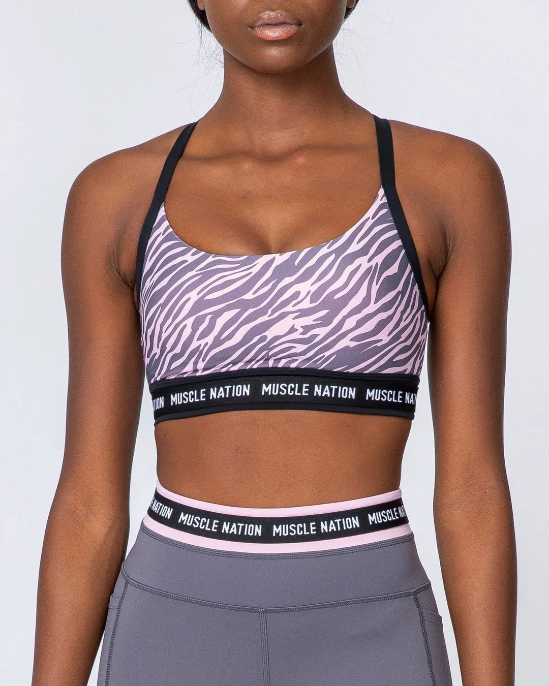 Superset Bra - Tri Stripe/Black