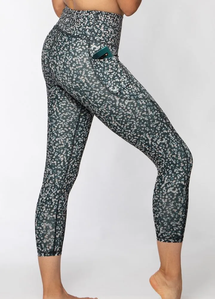 Sustainable Activewear 7/8 Length High Waisted Leggings with Pockets Daisy