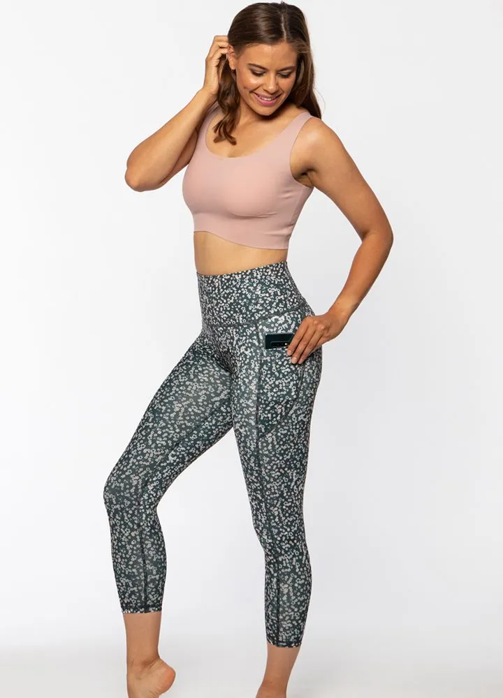 Sustainable Activewear 7/8 Length High Waisted Leggings with Pockets Daisy