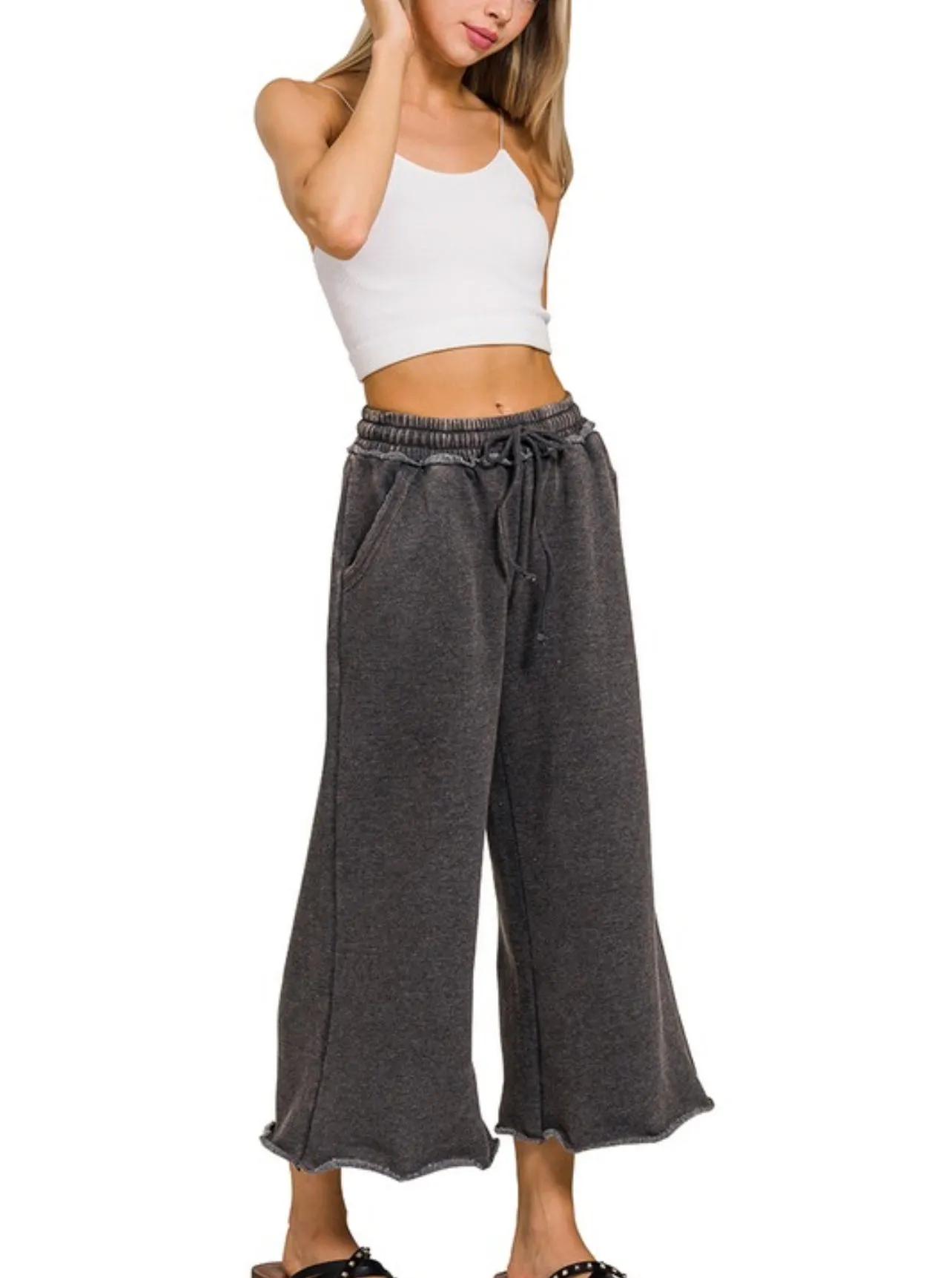 Sweatpants Fleece Palazzo