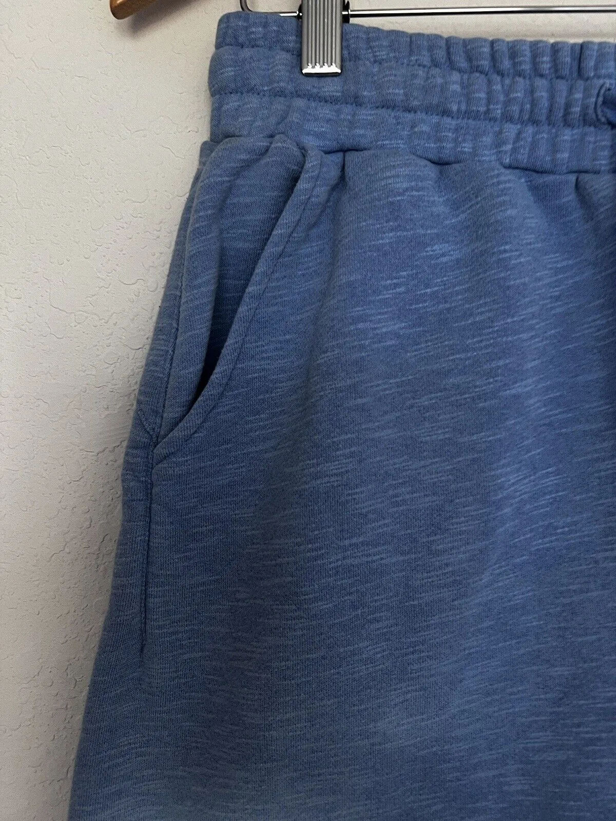 SWEATY BETTY Essentials Longline Blue Sweat Shorts Sz M