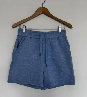 SWEATY BETTY Essentials Longline Blue Sweat Shorts Sz M