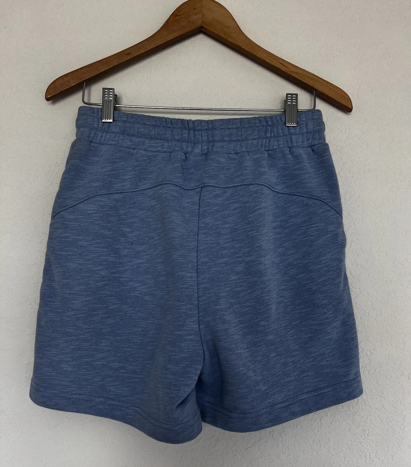 SWEATY BETTY Essentials Longline Blue Sweat Shorts Sz M