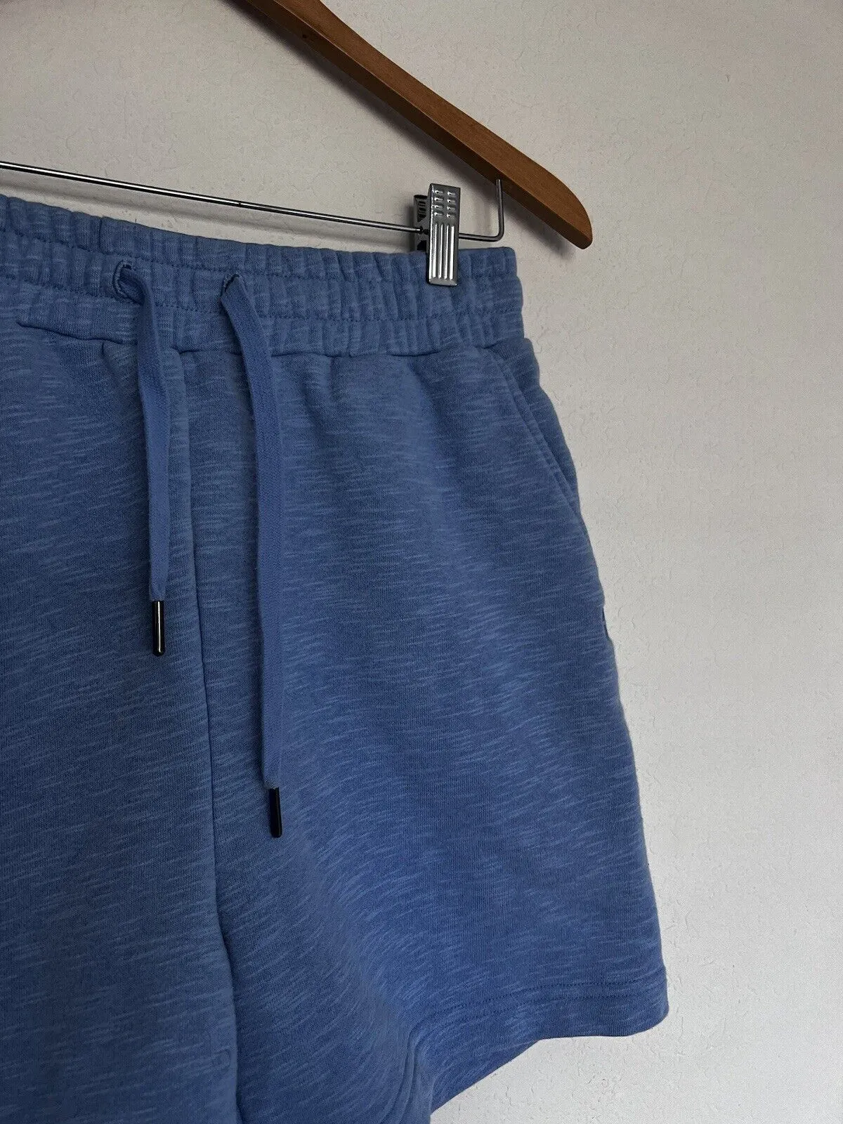 SWEATY BETTY Essentials Longline Blue Sweat Shorts Sz M