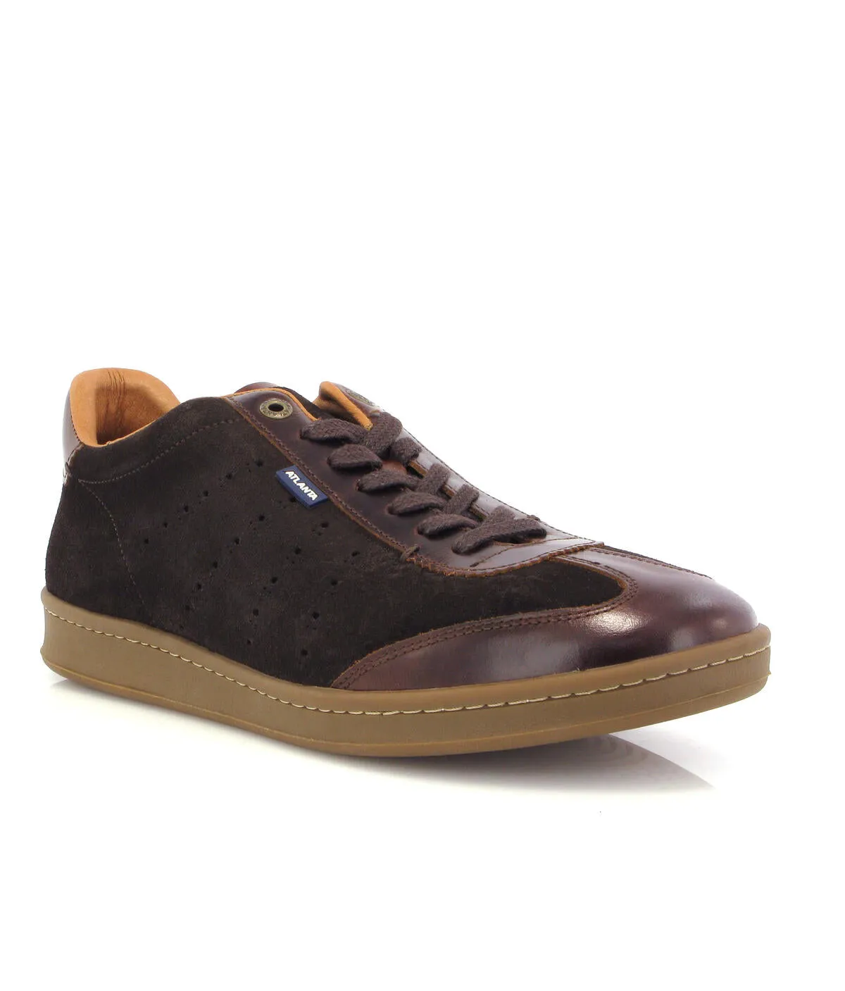 T-Sneakers - camurça castanha escura e pull up