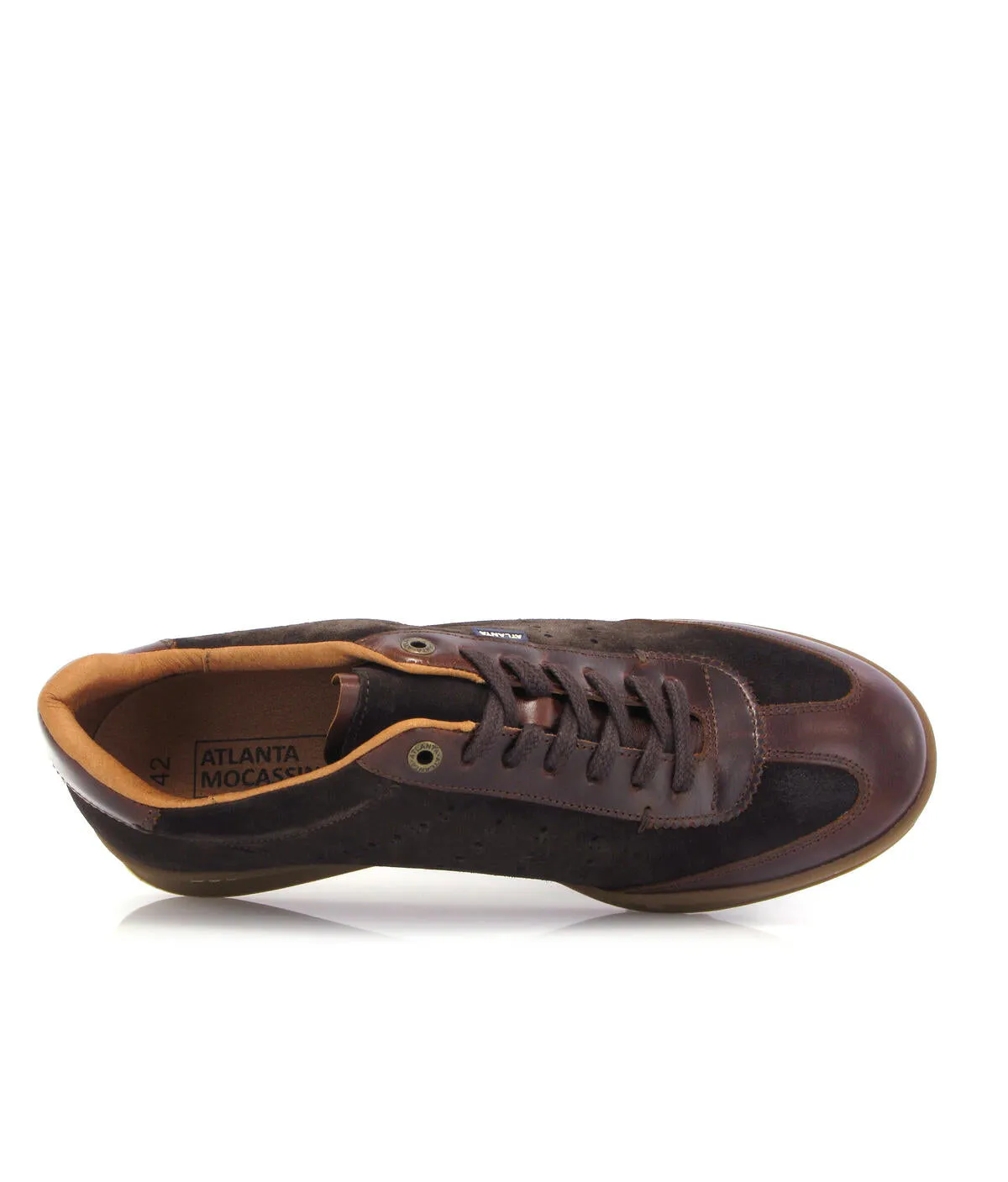 T-Sneakers - camurça castanha escura e pull up