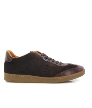 T-Sneakers - camurça castanha escura e pull up