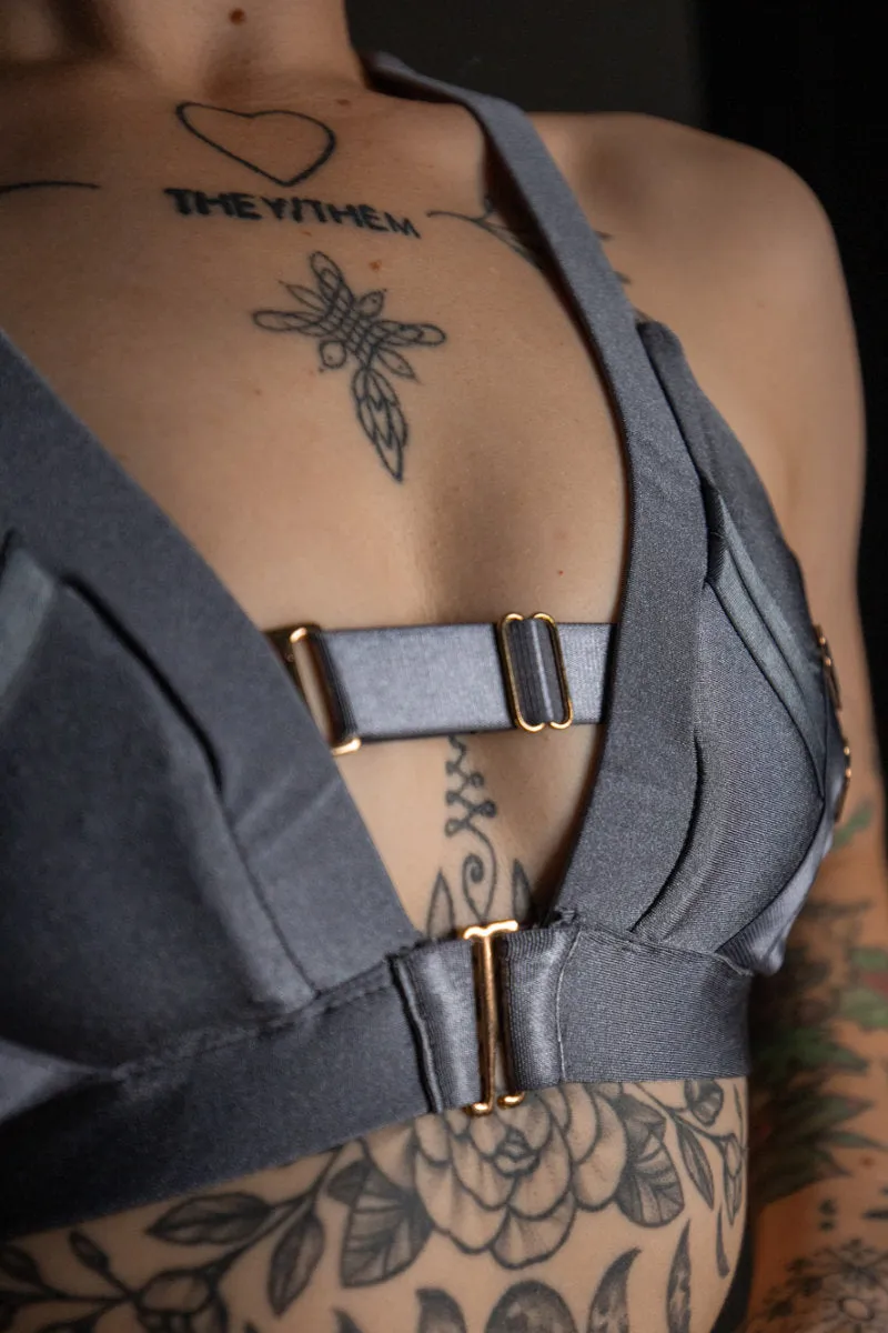 Tatiana Active Faye Top - Shiny Gunmetal