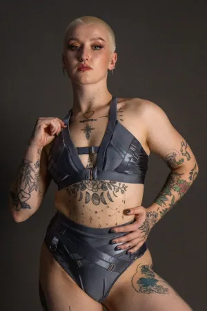 Tatiana Active Faye Top - Shiny Gunmetal