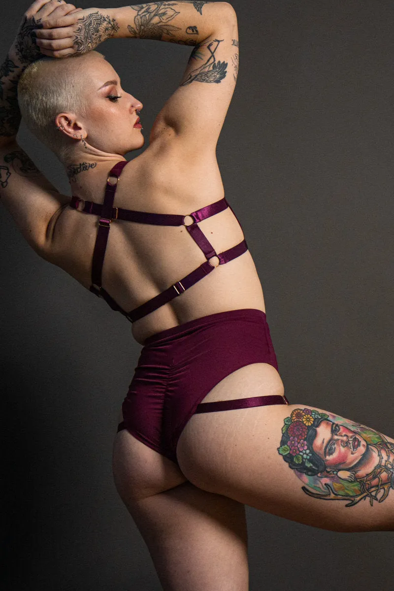 Tatiana Active Tokio Shorts - Matte Wine