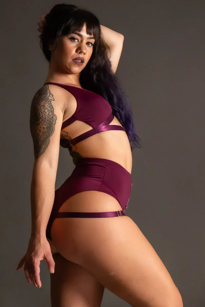 Tatiana Active Tokio Shorts - Matte Wine