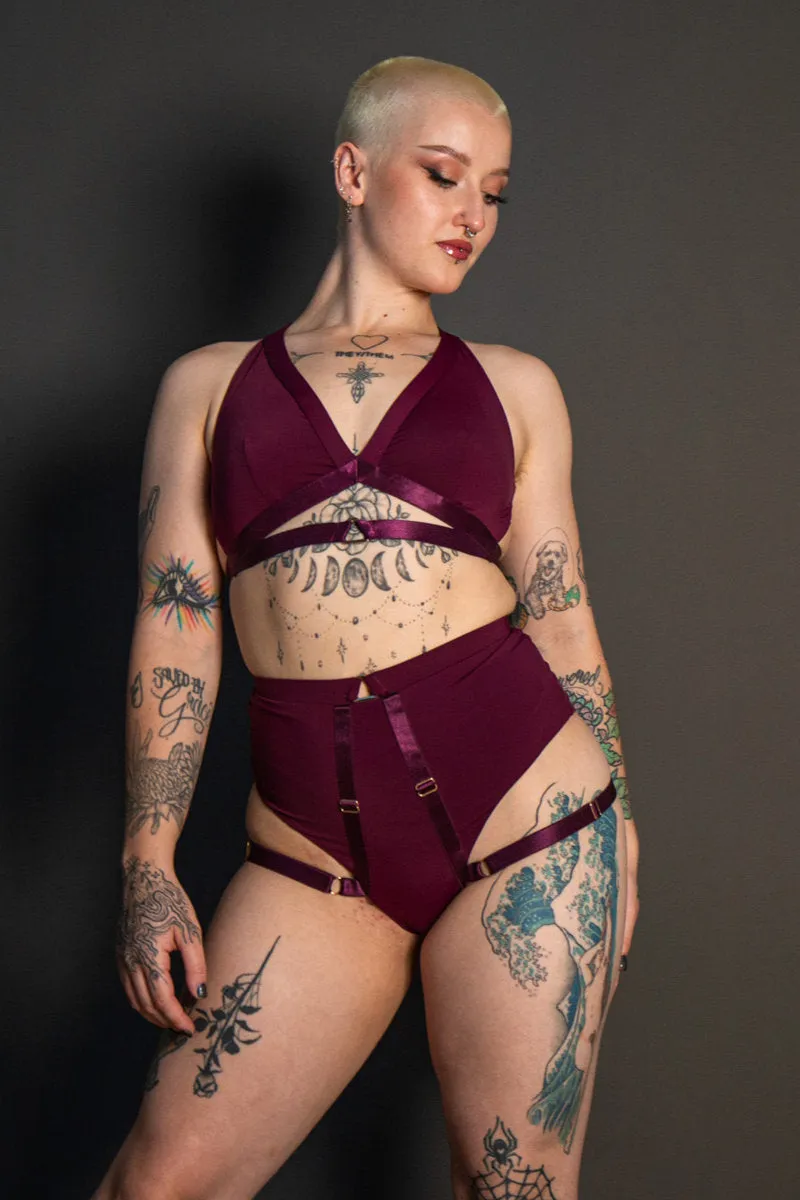 Tatiana Active Tokio Shorts - Matte Wine