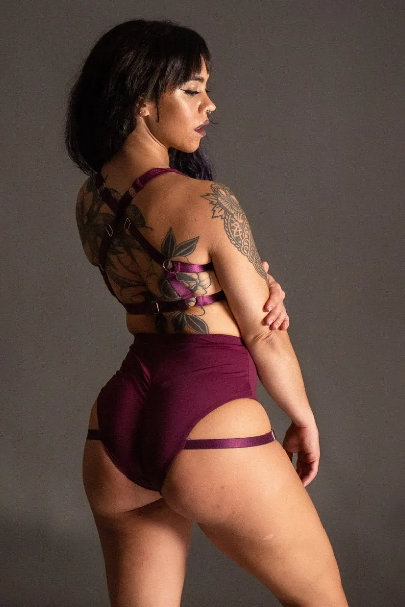 Tatiana Active Tokio Shorts - Matte Wine
