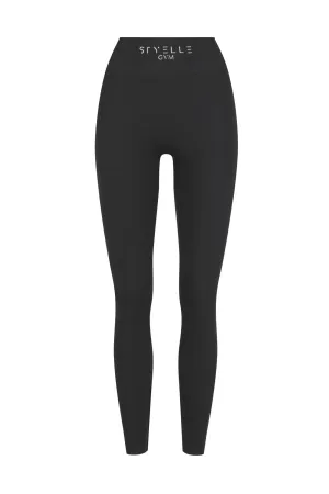 Taylor | Ribbed Activewear Pant | Black