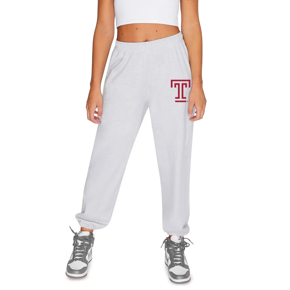 Temple Owls Gray Sweatpants