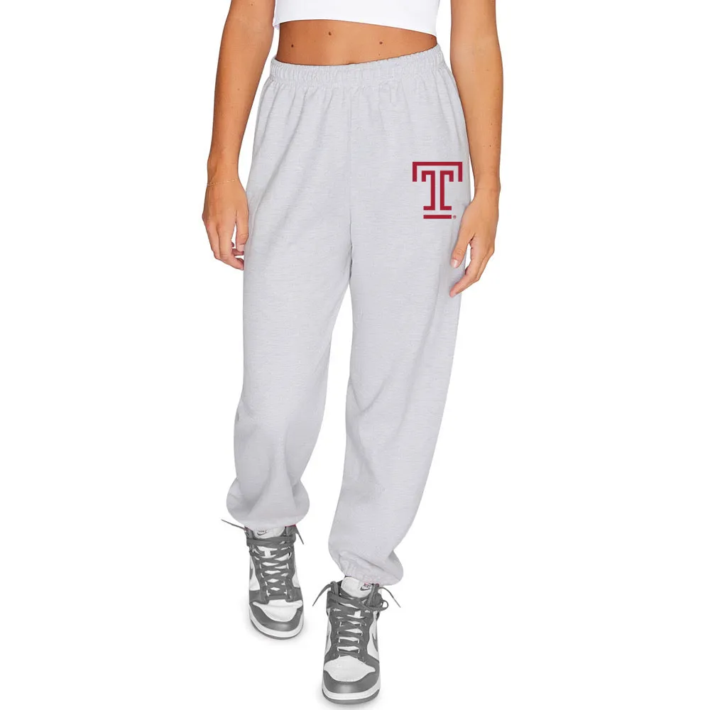 Temple Owls Gray Sweatpants
