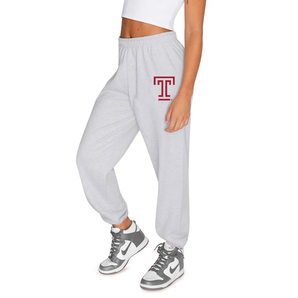 Temple Owls Gray Sweatpants