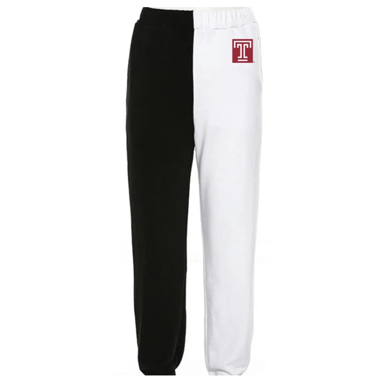 Temple Owls Two Tone Sweatpants