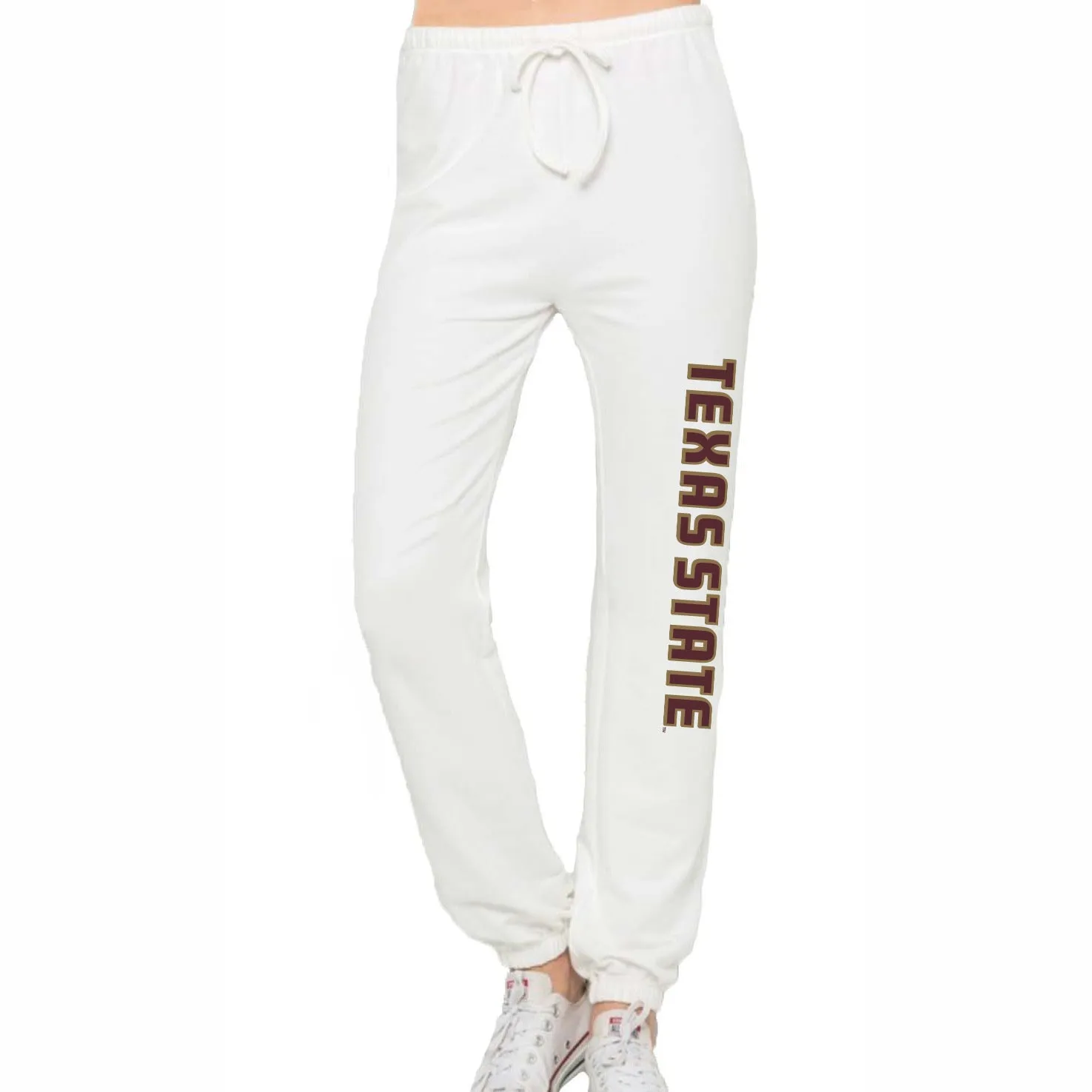 Texas State White Joggers