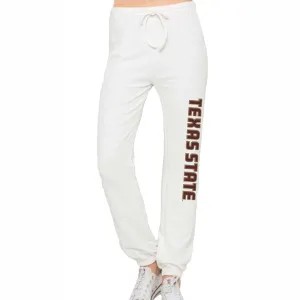 Texas State White Joggers