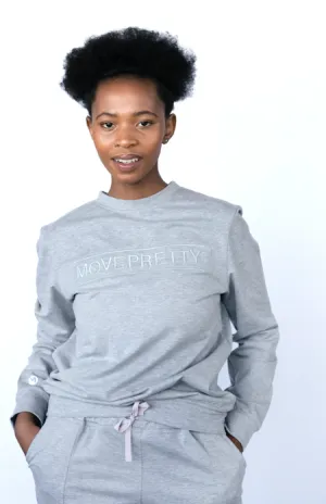 THE JESS CREWNECK TOP | GREY