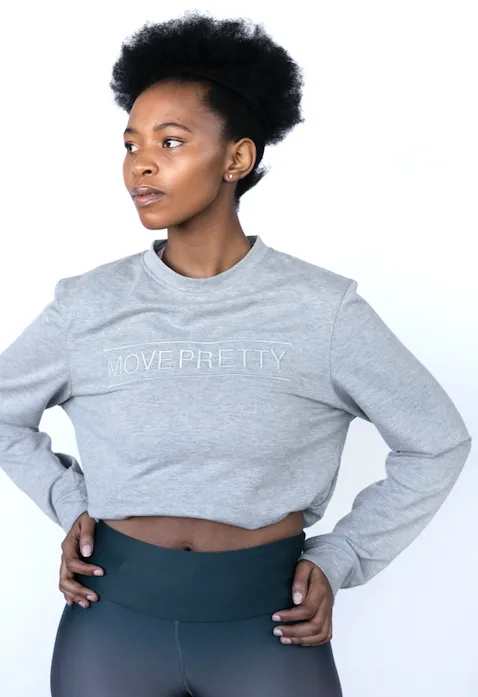 THE JESS CREWNECK TOP | GREY