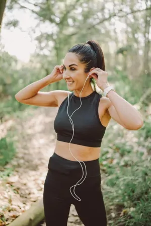 THE LONGER BODY CROP | BLACK