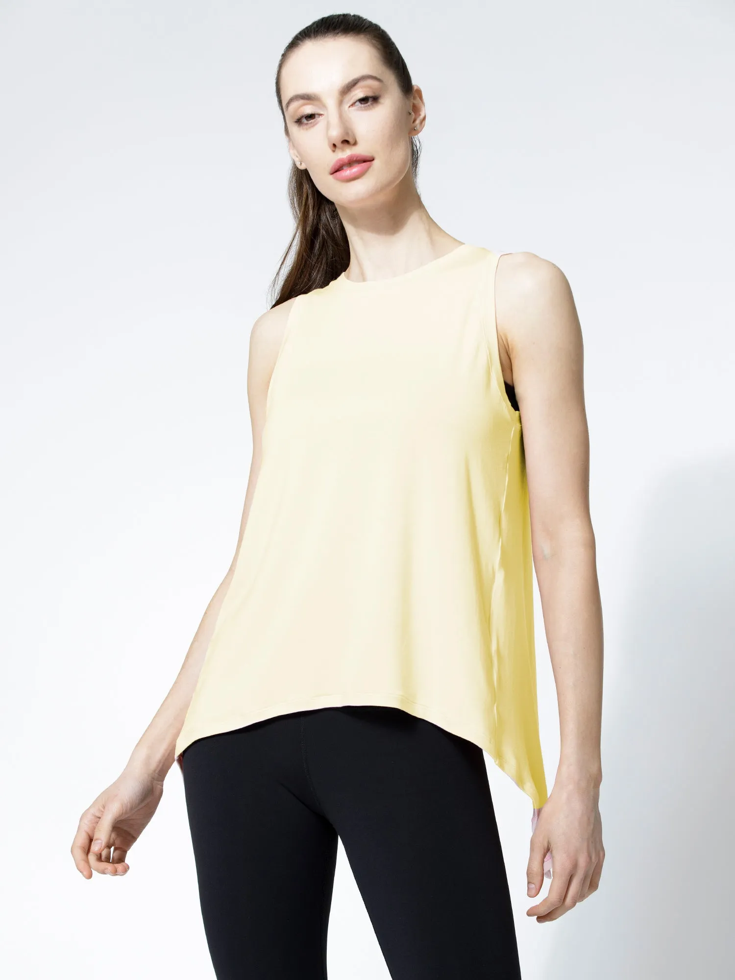 TIE BACK TRAINING TANK, JASMINE