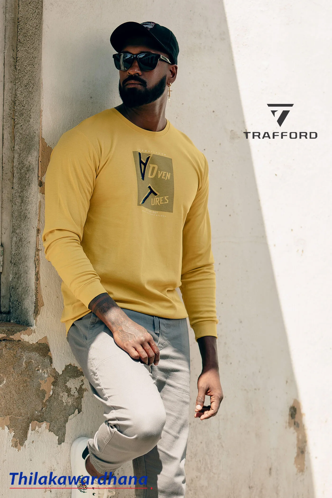 Trafford Crew Neck Long Sleeve T Shirt