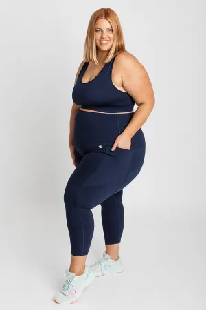 Training Pocket Move 7/8 Length Legging - Navy