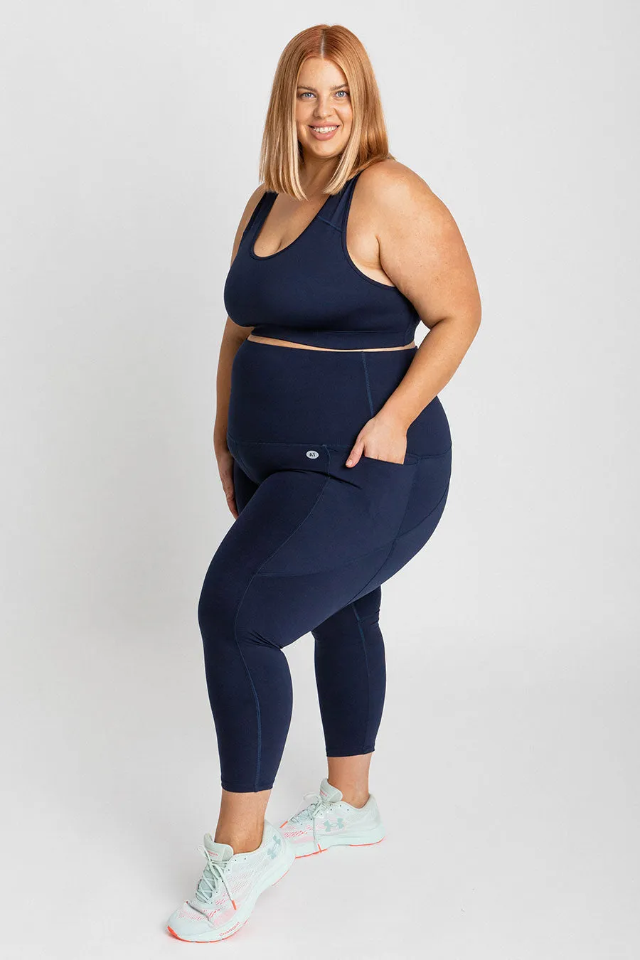 Training Pocket Move 7/8 Length Legging - Navy