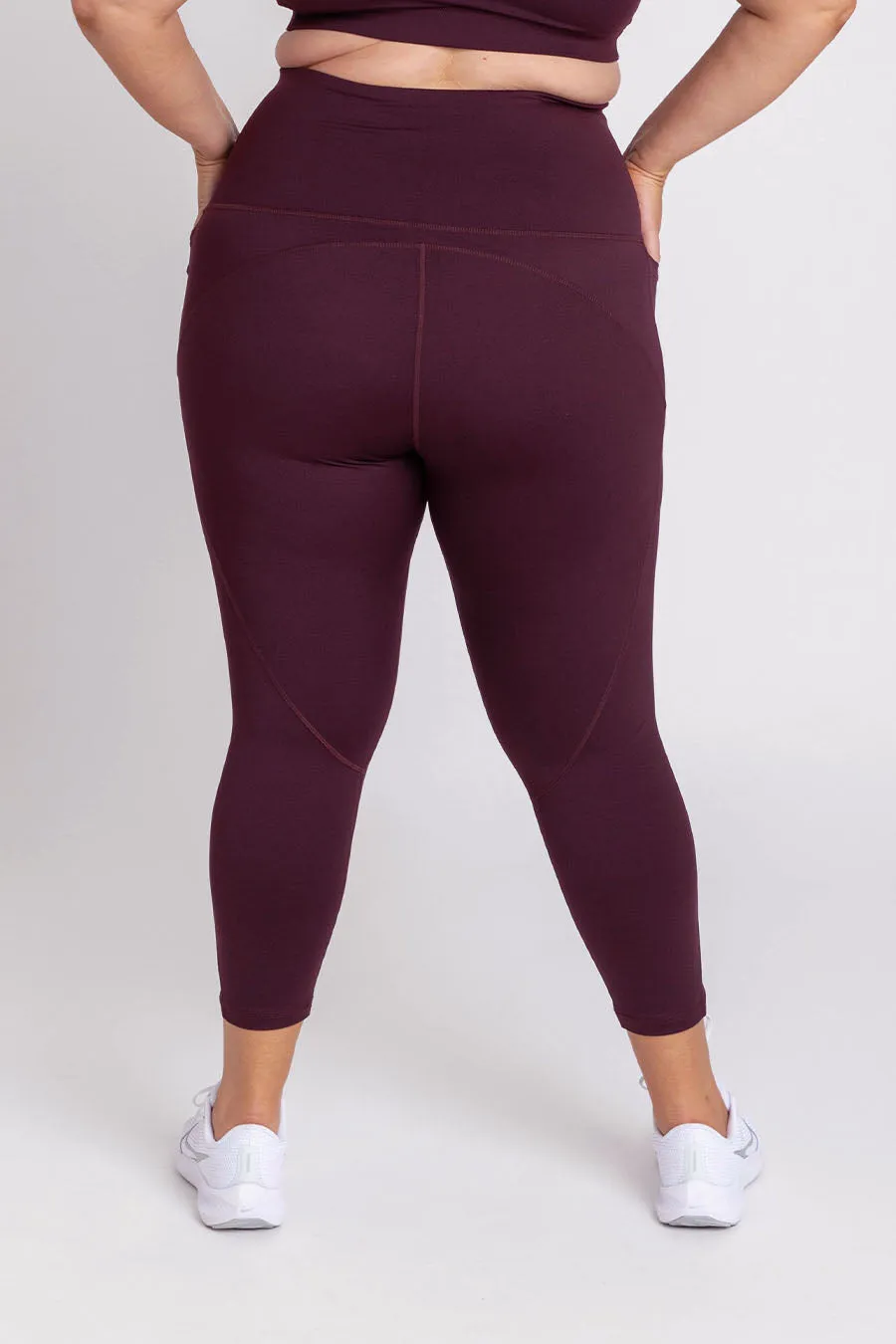 Training Pocket Move 7/8 Length Legging - Wine