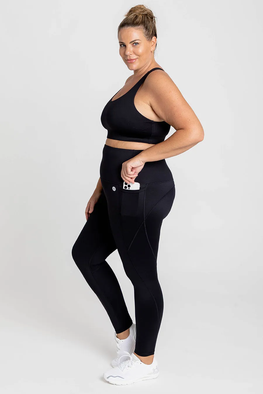 Training Pocket Move Full Length Legging - Black