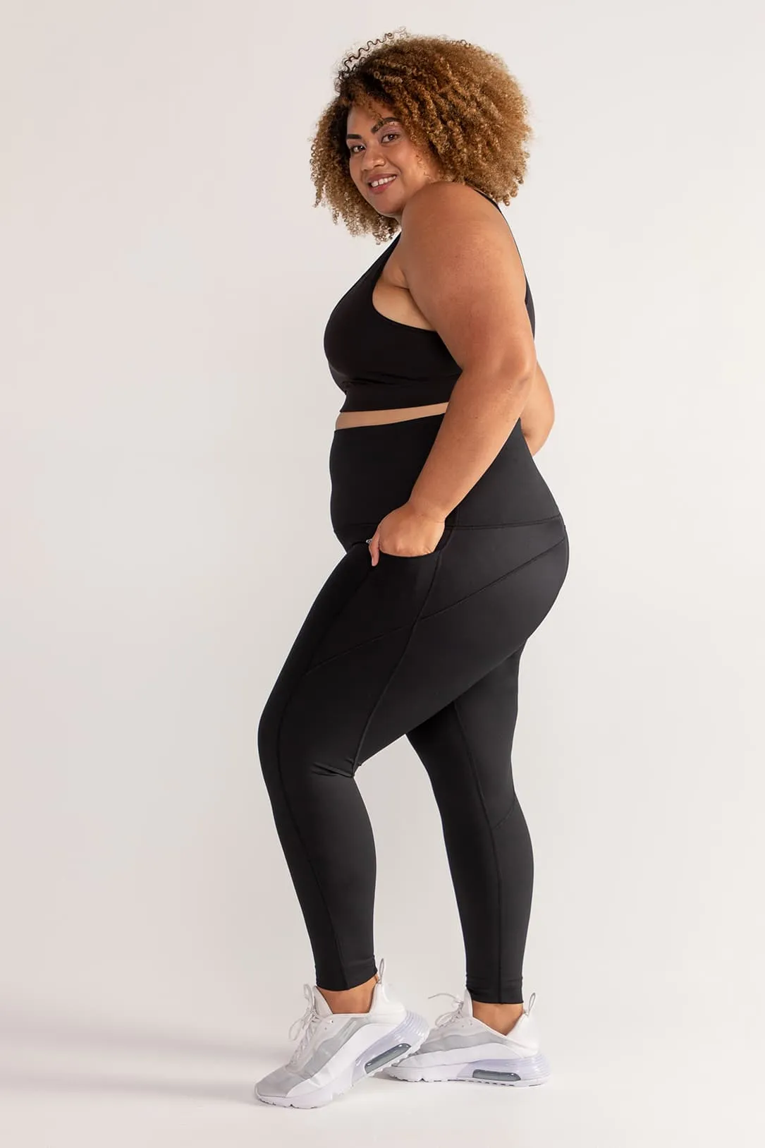 Training Pocket Move Full Length Legging - Black