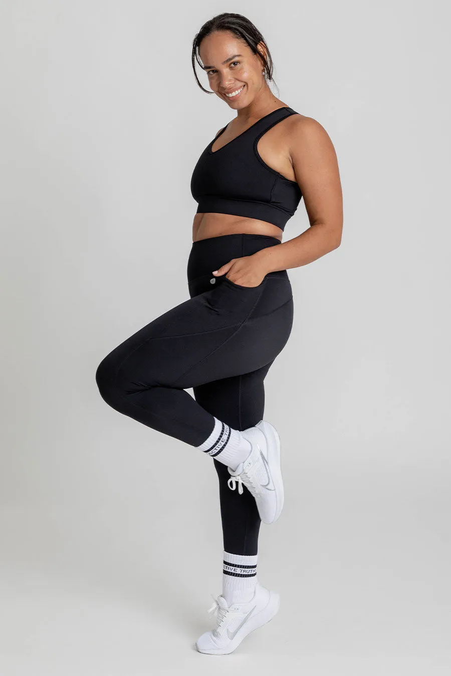 Training Pocket Move Full Length Legging - Black