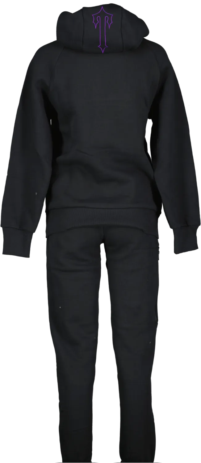 Trapstar Black / Purple Chenille 2.0 Decoded Logo Tracksuit UK XS