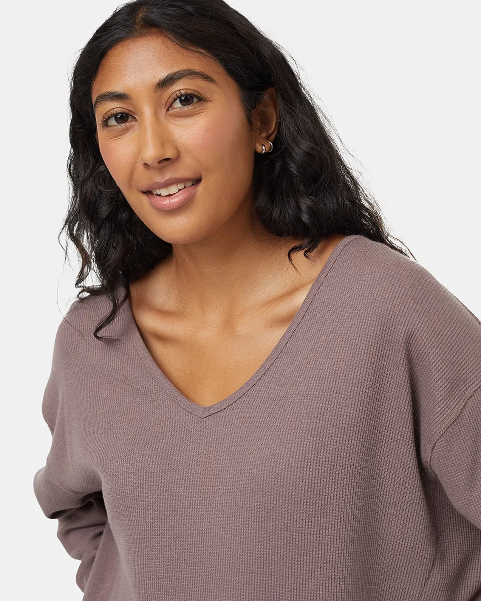 TreeWaffle Deep V-Neck Longsleeve