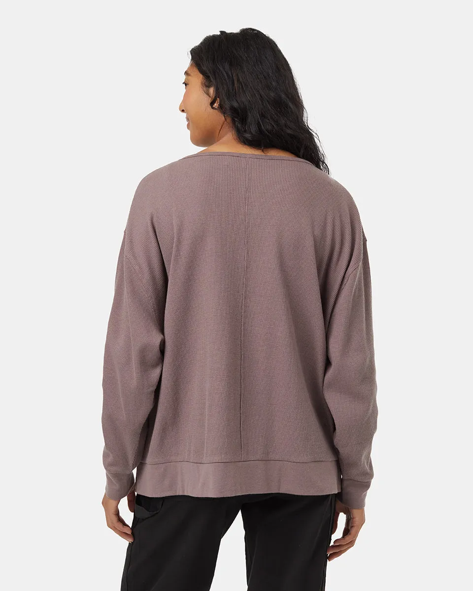 TreeWaffle Deep V-Neck Longsleeve