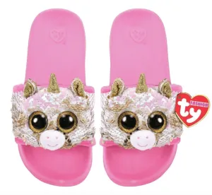 Ty Reversible Sequin Slides - Fantasia the Unicorn