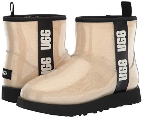 UGG Classic Clear Mini Boot, Natural / Black, Size 7