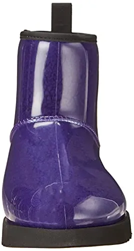 UGG Women's Classic Clear Mini Fashion Boot, Violet Night/Black, 8