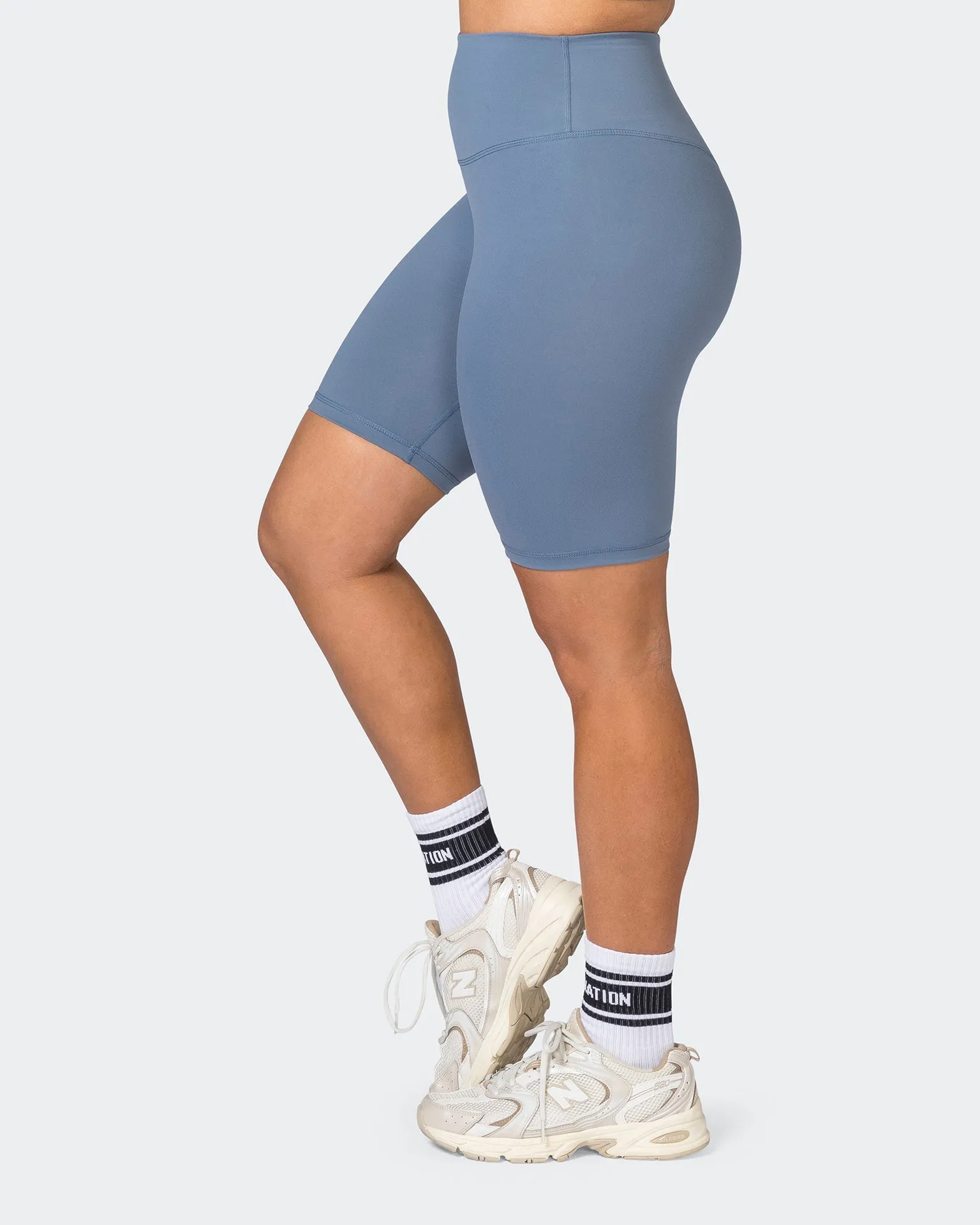 Ultra Signature Referee Length Shorts - Stone Blue