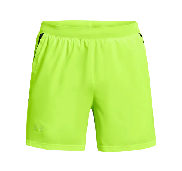 Under Armour Tech Fade T-Shirt and Launch Short Set - Lime Surge/Black