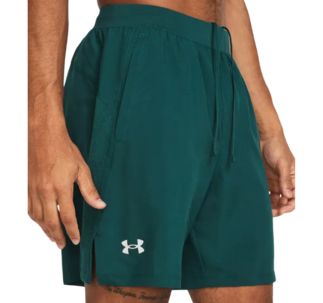 Under Armour Tech Vent Geode T-Shirt and Launch 7 Inch Shorts Set - Hydro Teal