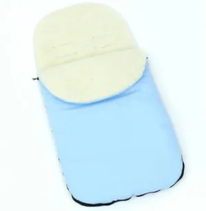 Universal Footmuff Wool/ Light Blue