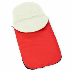 Universal Footmuff Wool/ Red